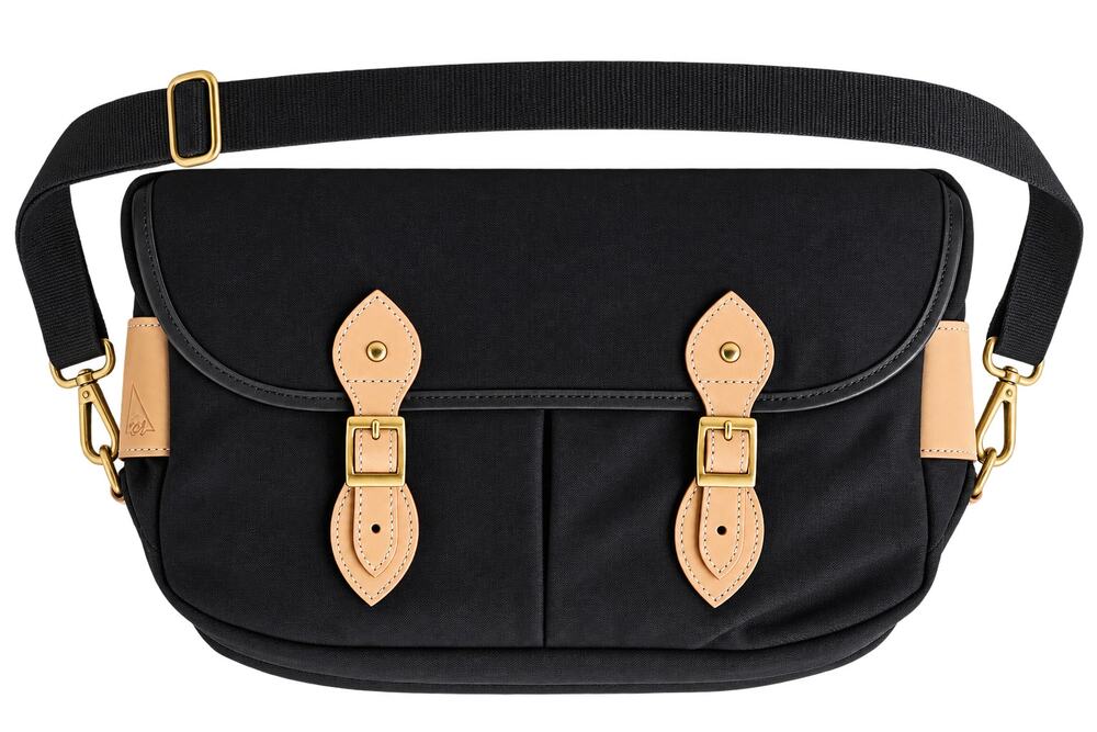 Kennebecker Heavy Canvas Leather Trim Messenger Bag Laptop Field Satchel Black